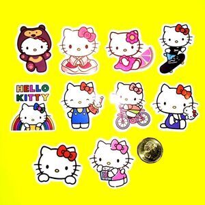 3/$20 Brand New 10x Waterproof Hello Kitty Stickers